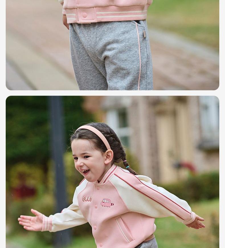 David Bella Children's Jacket Spring Dress Boys and Girls' Casual Baseball Jacket Baby Academy Style Top