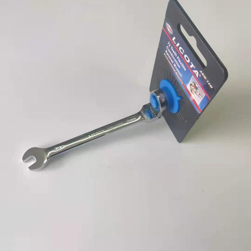 LICOTA Dual-Use Metric 72-Tooth Adjustable Head Ratchet Wrench ARW-12