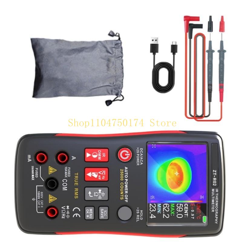 Thermal Imaging Multimeter Precisions Thermal Imaging Tool with 20°C to 550°C Detection and On Site Data Recording top sale