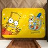 Cartoon T-The S-Simpsons Floor Mat Soft Flannel Floor Mat  Suitable for Entryways, Living Rooms, Bedrooms, and Bathrooms