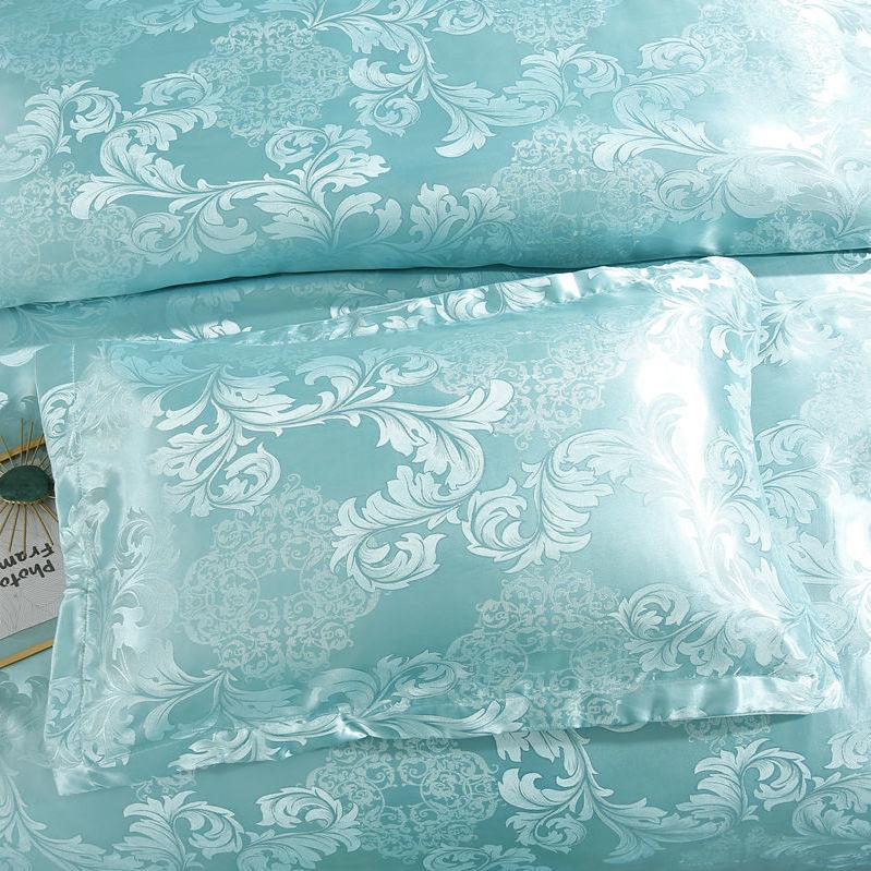 2PCS Europejski styl luksusowe żakardowe koperty poszewki na poduszki 48x74cm Poszewka na poduszkę dla dorosłych Poszewka na poduszkę dekoracyjna satynowa poszewka na poduszkę