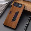Pouzdro pro Asus ROG Phone 6 coque jednoduchý unikátní design lehký dřevěný vzor pu kožený kryt pro pouzdro Asus rog phone 6