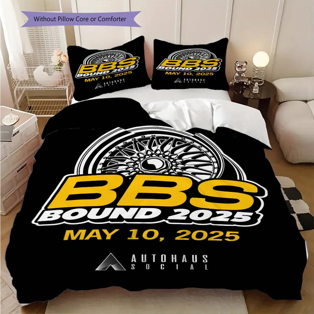 Bbs Years Innovation Bedding (1 * Duvet Cover + 2 * Pillowcase, Without Core) 2D Flat Christmas Birthday Gift Bedding Set Soft and Comfortable