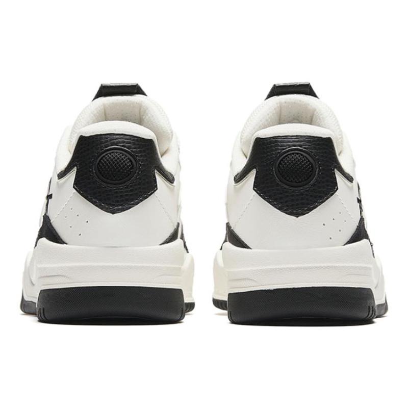 Anta Wave Shoe Comfortable Cushioning Low top Skateboard Shoes Women's Black White Sneakers 922348003-2