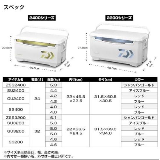Daiwa Cooler Box Light Trunk 2432 Liters