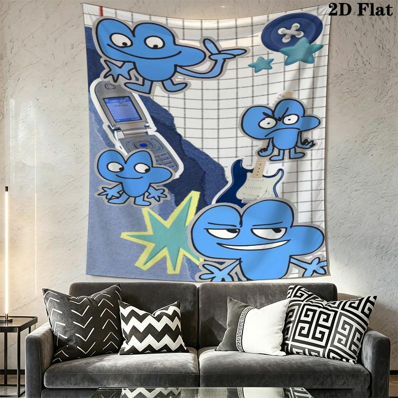 BFDI Wandteppich Ästhetisches Wandbehang Gedruckter Stoffdecke Dekorative Wandteppiche für Schlafzimmer Wohnzimmer Heimdekoration