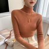 Women's Slim Fit Seamless Cashmere Turtleneck Sweater - Versatile, Flattering Knit for Autumn/Winter