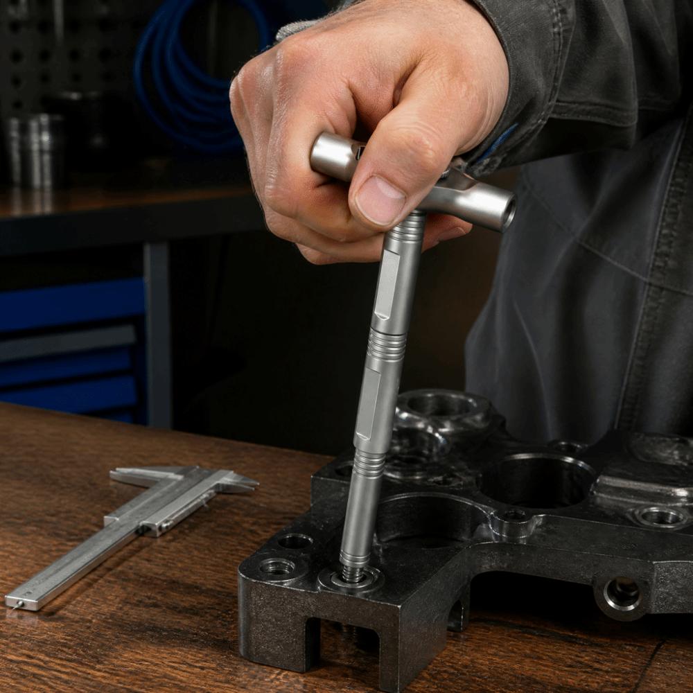 Multifunctional T-Handle Ratchet Screwdriver Magnetic Drive Screwdriver For Bicycle Repairs