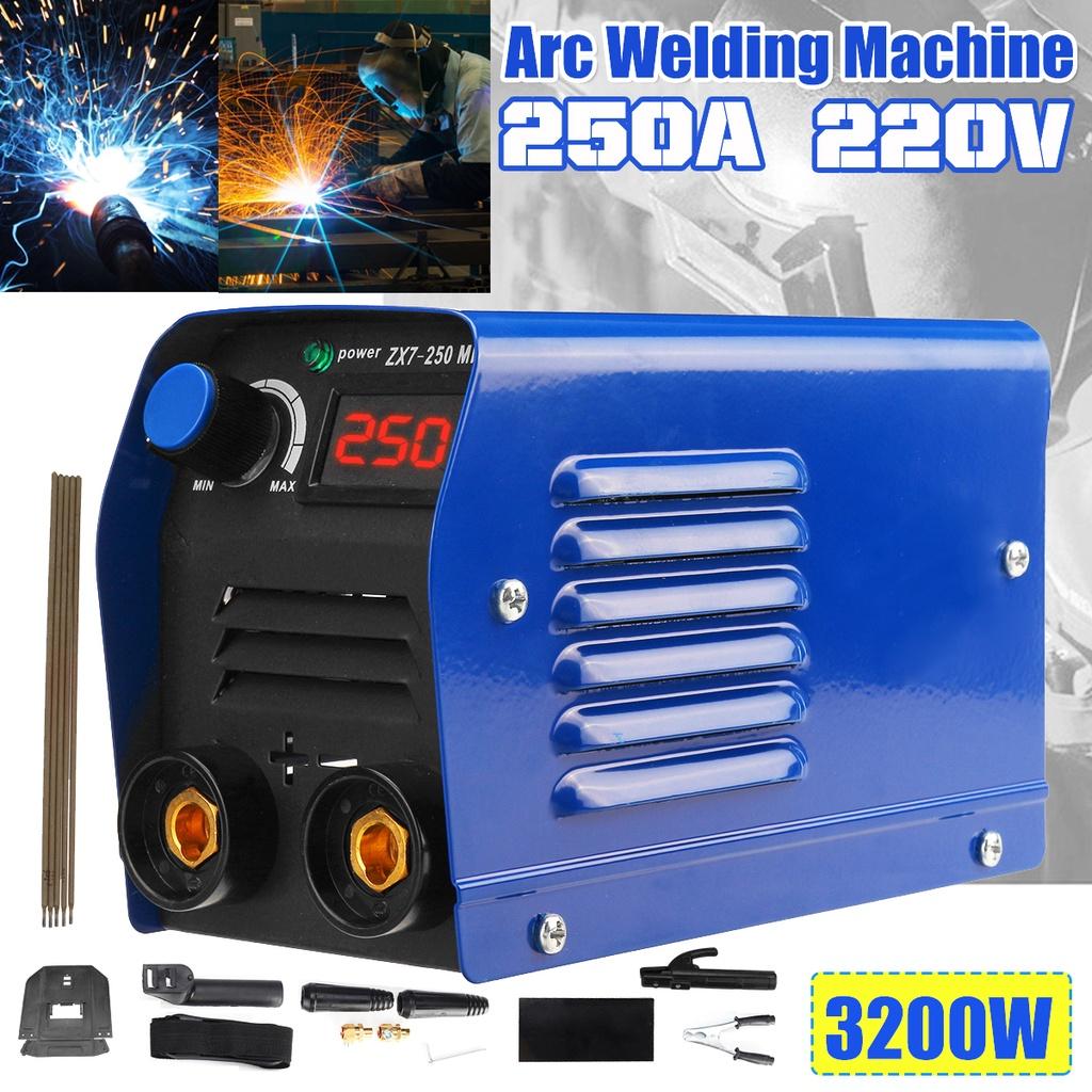 3200W DC 220V 250A ZX7-250 Arc Welding Machine Household Pure Copper Portable Welding inverter Electricity welderg tool welder machine