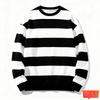 Retro Gestreifte Gedruckte Lässige Weiche Warme Übergroße Pullover Herbstmode Langarm Bequem Vielseitig Freizeit Herren Damen Pullover