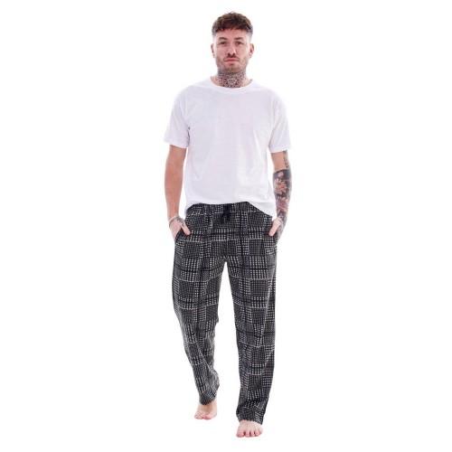 Keanu Mens Houndstooth Lounge Pants (Pack of 2)