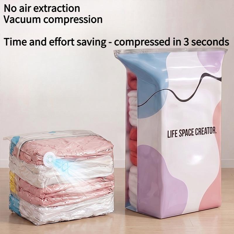 1PC Vacuum Compression Bag Free Air Extraction Storage Clothes Quilt Three-dimensional Thickened Large Capacity Luggage Press Sealed Storage Bag