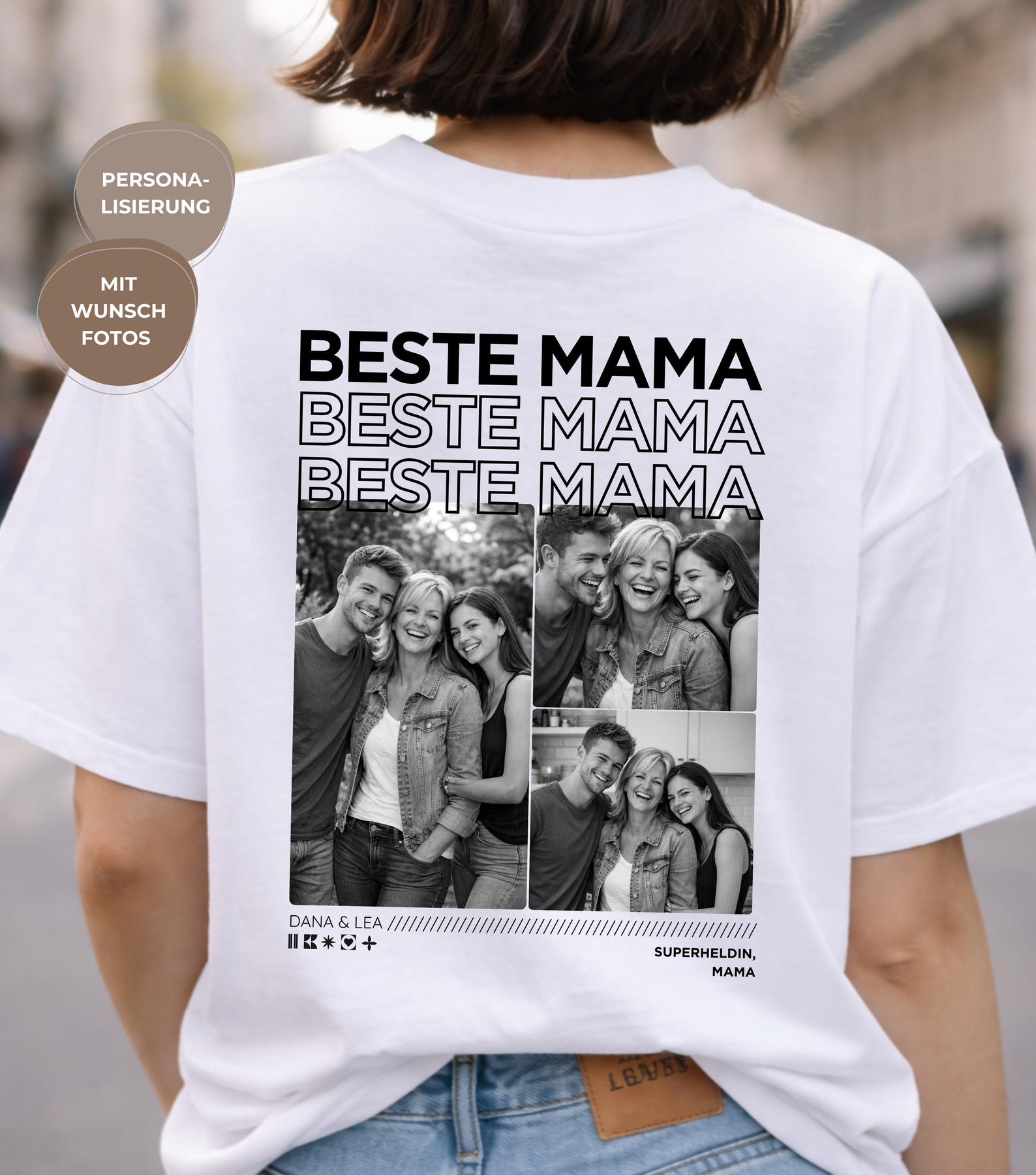 Personalized Mom Photo T-Shirt – Best Mom Shirt with Your Own Pictures – Mother s Day Gift – Custom Photo Shirt Mom – Mother s Day S