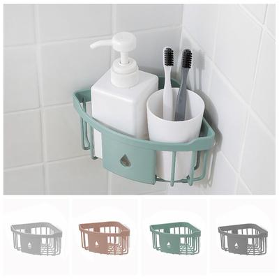 Draining Storage Rack Organizer Plastic Shower Shelf Easy To Dry Triangle Rack  Kitchen