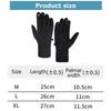 Black Winter Warm Full Fingers Waterproof Cycling Outdoor Sports Running Motorcycle Ski Touch Screen  Gloves