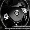 Car Steering Wheel Button Decorative Sticker For For Volkswagen Vw CC Sagitar Magotan B8l Golf 7 Sportsvan Protective Sticker