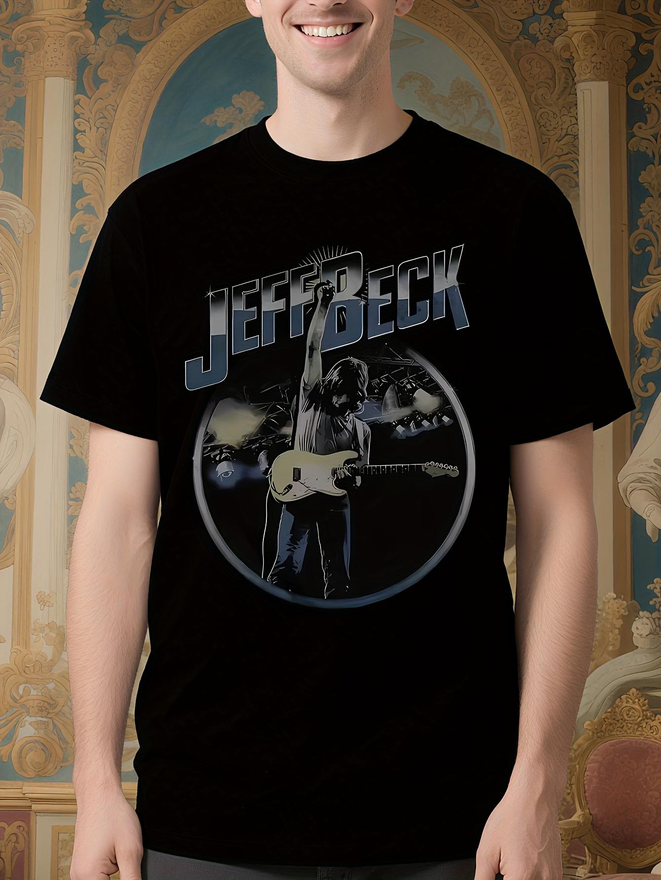Jeff Beck Circle Stage Guitarist Graphic Tshirt - Soft Co... M