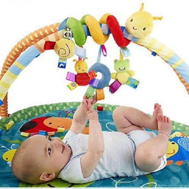 BUNRUN Baby Spiral Activity Hanging Toys Stroller toys Cart Seat Pram Toy Hanging Stuffed Wrap Spiral Safety Toys for Crib Mobile