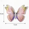 50Pcs Colorful Chiffon Tulle Butterfly Patches Clothes Sewing Patch  Bridal Hair Accessories
