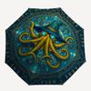 Magical Octopus Wizard Hat: Mystical Sea Creature Art PrintUmbrella, Portable 3-Fold Compact Umbrella for Men & Women Gift