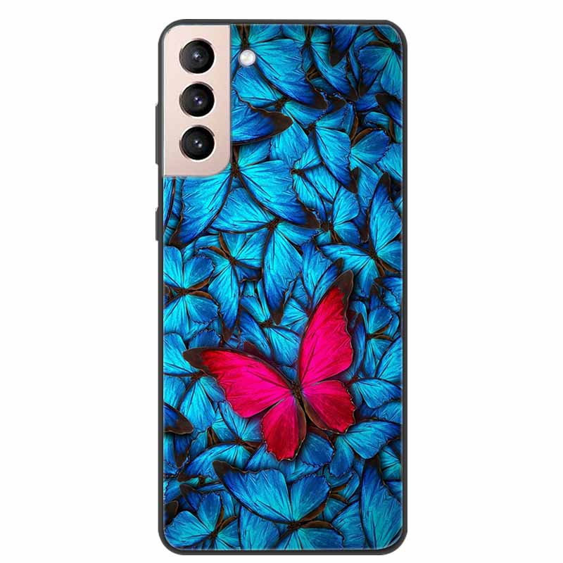 Per Samsung Galaxy S21 FE 5G Custodia Cartoon Dipinta Morbida TPU Custodie per Telefono per Galaxy S21FE S 21 FE Cover Posteriore in Silicone Coque Carina