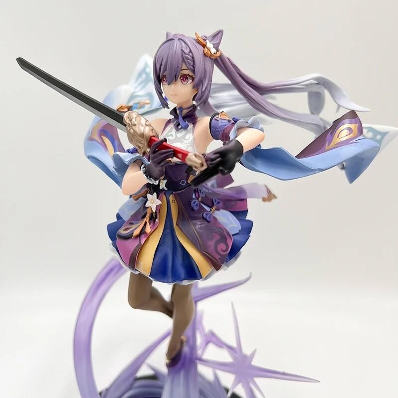 Genshin Impact Keqing Anime Figur PVC Sammlerstück Modell Puppe Spielzeug 11.8';'