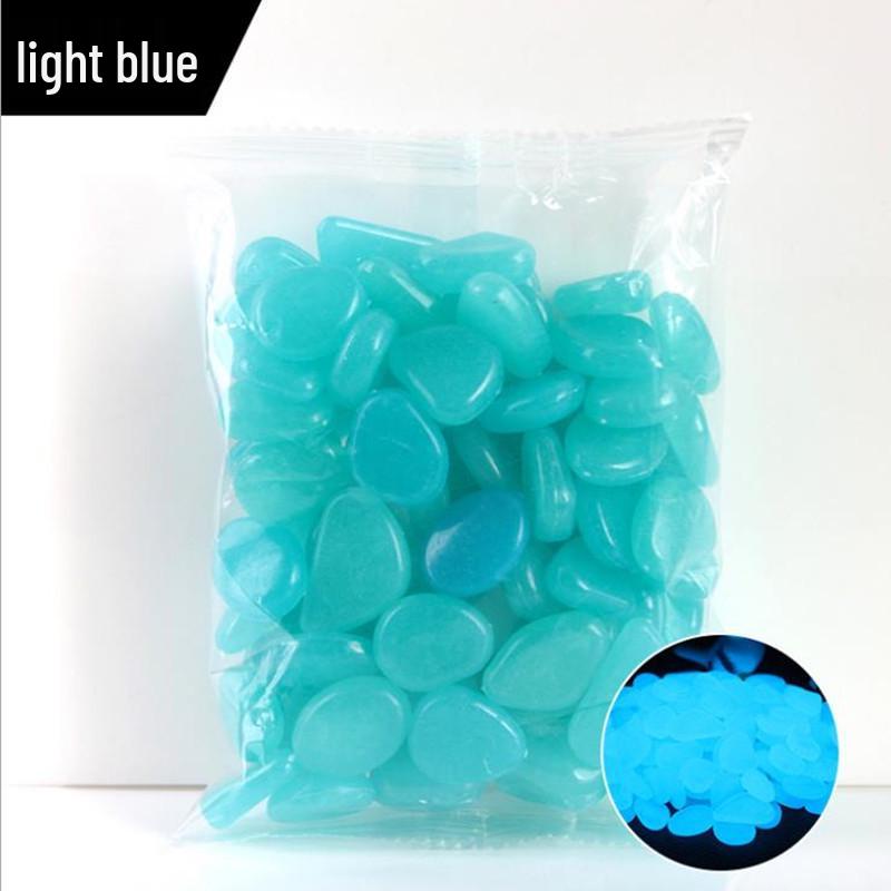 2cm Luminous Resin Stones, 50 Pcs/bag, for Aquarium, Garden, or Courtyard Landscaping