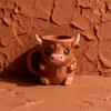 Suport creativ pentru pahar de înghețată Ferdinand Vaca Highland Cană pentru ceai cu lapte în formă de vacă Highland Căni de vară pentru cafea rece Articole de băut pentru bucătărie