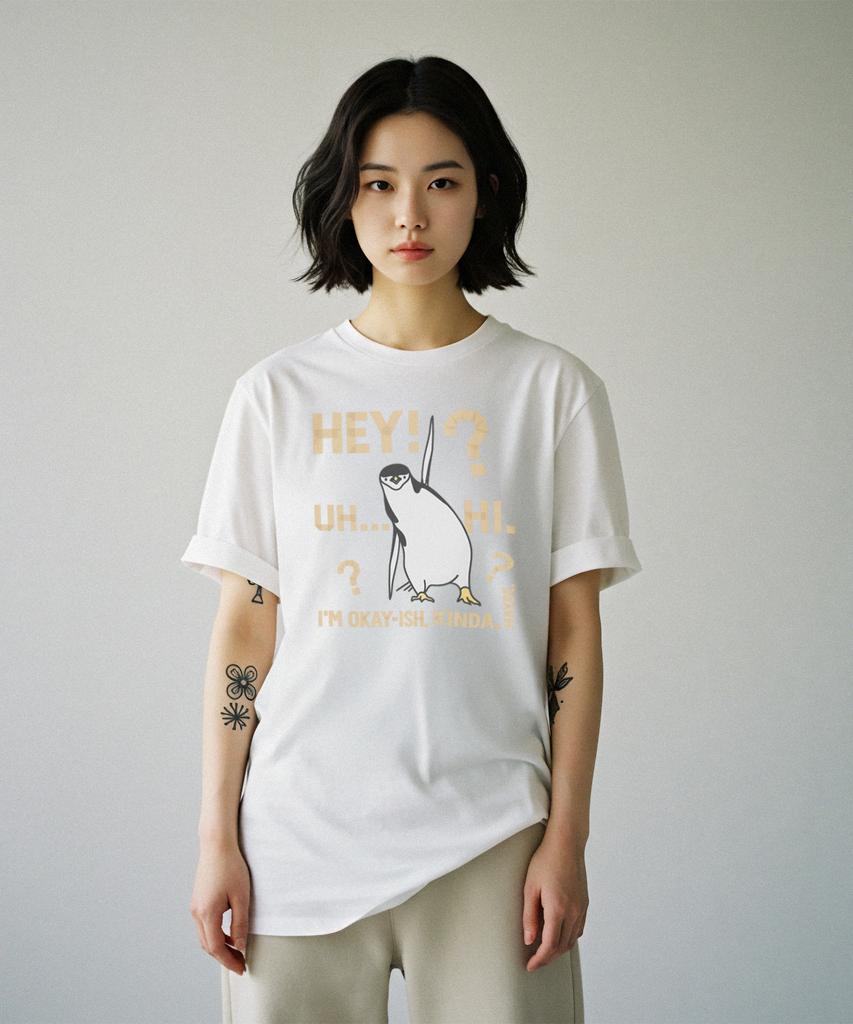 DRIFTOUT Tape Hey Penguin Short Sleeve T-Shirt (3 Colors)