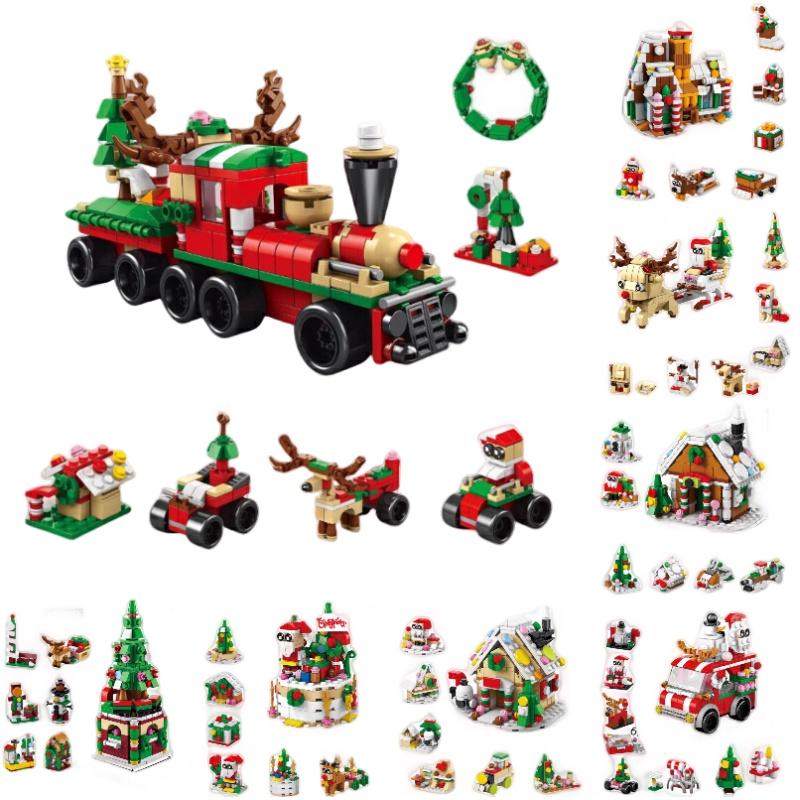 Creative Music Box Compatible With Lego Christmas Desktop Decoration Toy