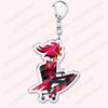 Heiß Populär Anime Cartoon Dämon Figur Schlüsselanhänger für Zubehör Tasche Angel Dust Schlüsselanhänger Ring Schlüsselring Schmuck Fans Freunde Geschenke