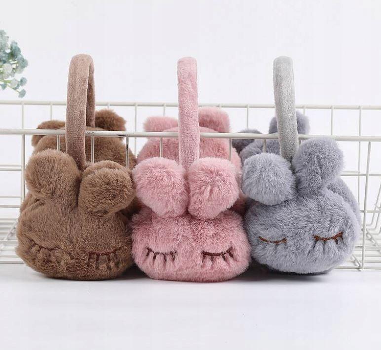 Winter Women' Children' Rabbit Fur Warm Plush Earmuffs