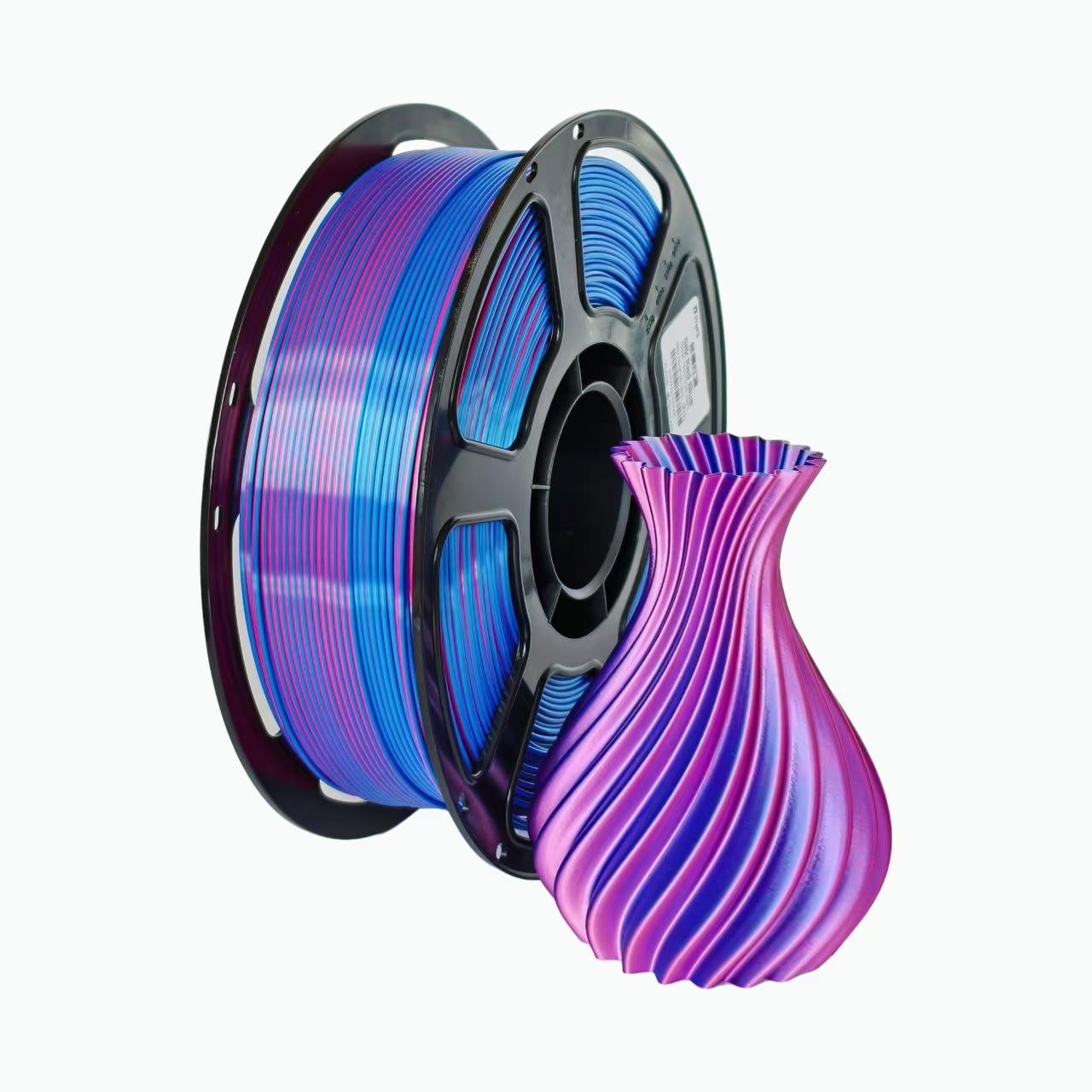 

3D printing supplies PLA silk two-color PLA two-color supplies 3D printing supplies can be customized