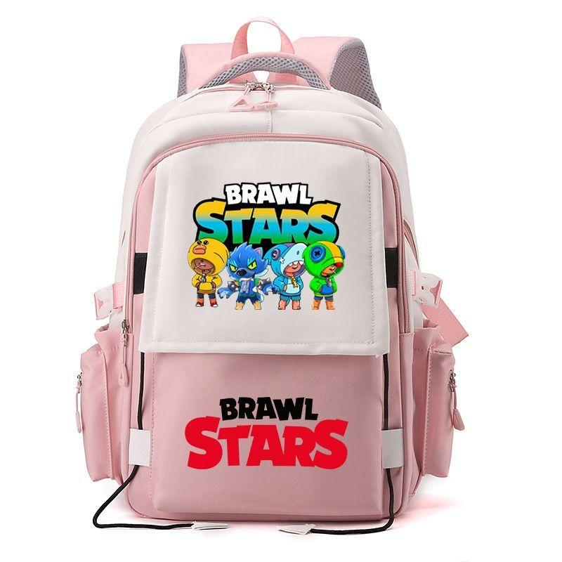 Large Capacity Schoolbag with Shoulder Strap; Student Three-piece Pencil Case Set