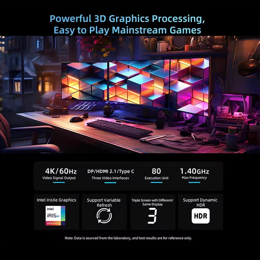 BMAX MNI PC B9 Plus  Intel 12th Gen Core i5-1250P 4,4 Ghz 24GB LPDDR5 RAM 512GB SSD WiFi 6 bluetooth 5,2 desktop Computer