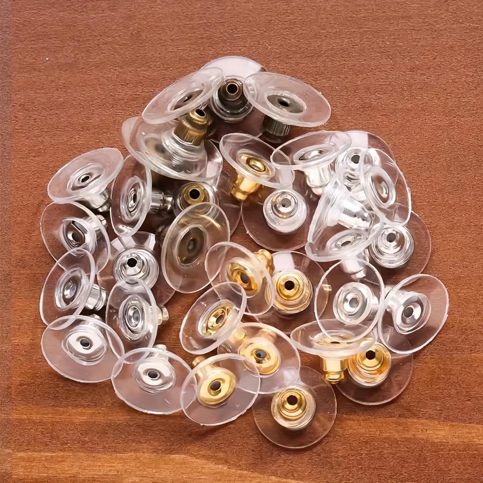 120pcs/lot Earring Backs Safety Bullet Stopper Rubber Jewelry Accessories DIY Parts Ear Plugging