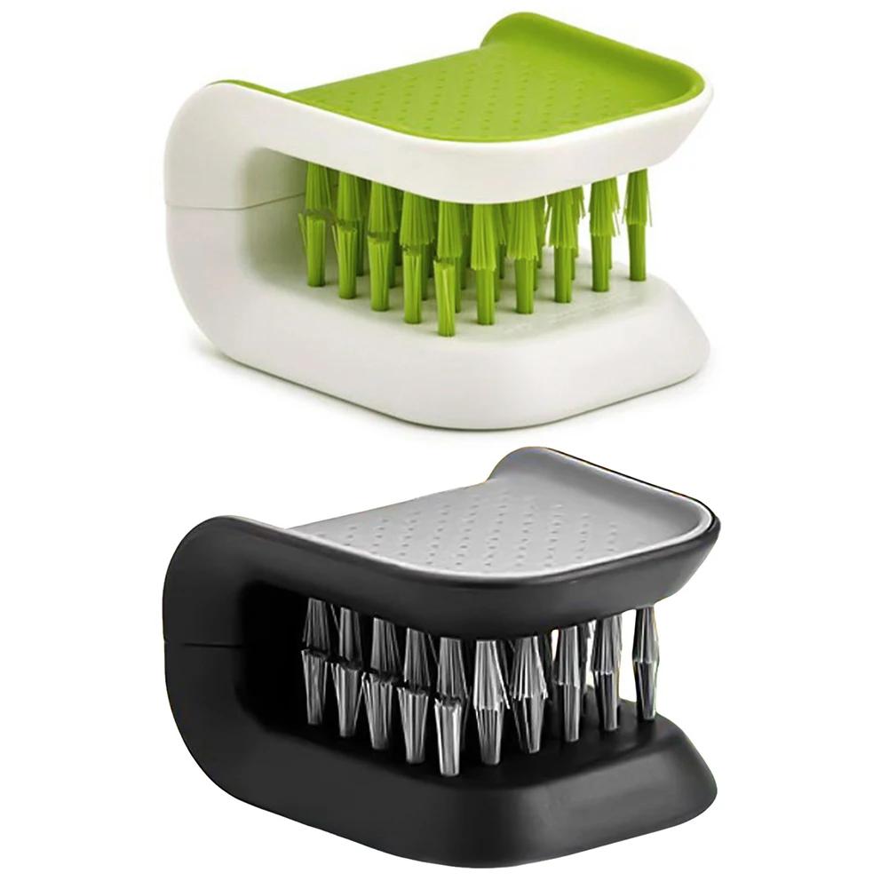 Car Seat Belt Cleaning Brush Automotive Safe Belt Washing Tool Double Sided U Type Car Interior Openable Cleaning Brush Foldable