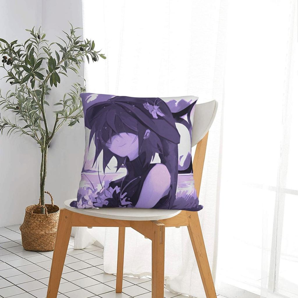 Azuretime Anime Pillowcase Polyester Cushion Cover Decor Azure Two Time Game Pillow Case Cover Living Room Zipper 40X40Cm