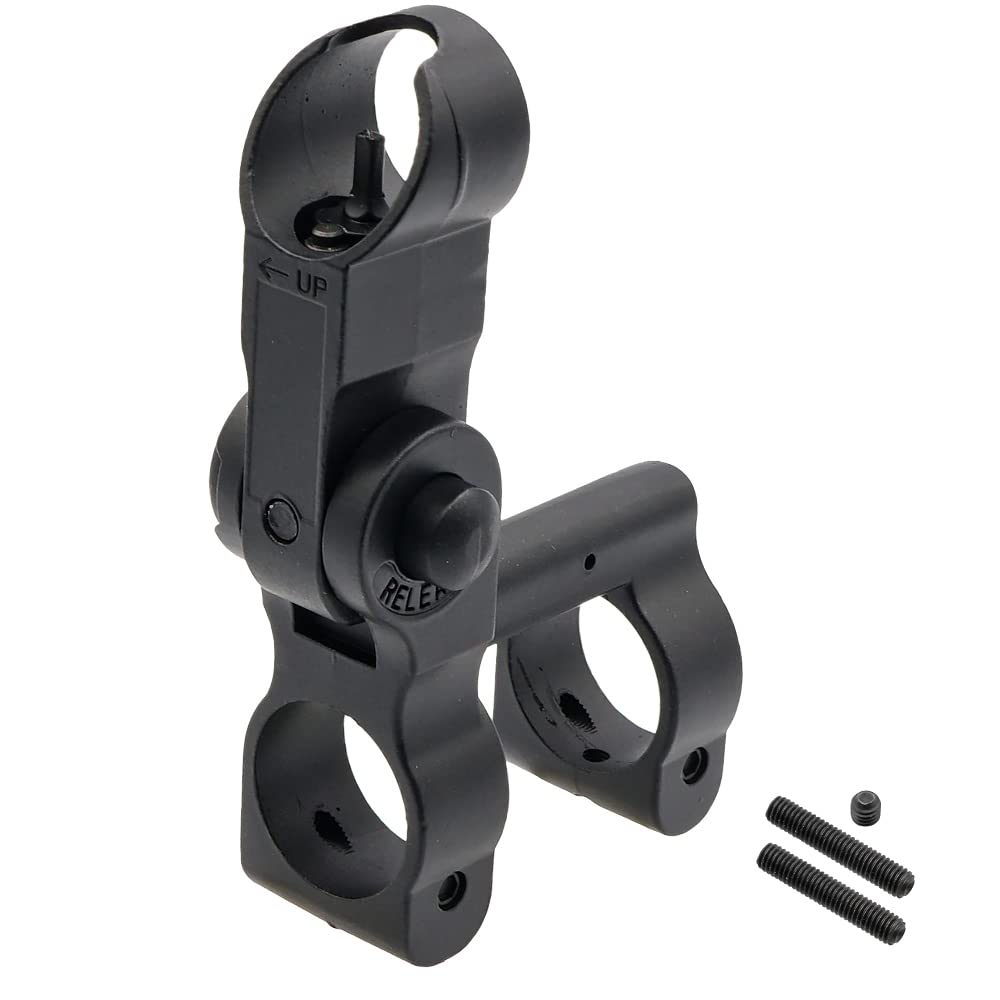 Ryohin Buhin Flip-Up Front Sight, SPR Type, Metal, Black, for M4 and M16 Electric Guns
