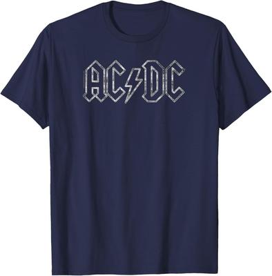 Offizielles AC/DC Zackiges Logo Vintage Band T-Shirt