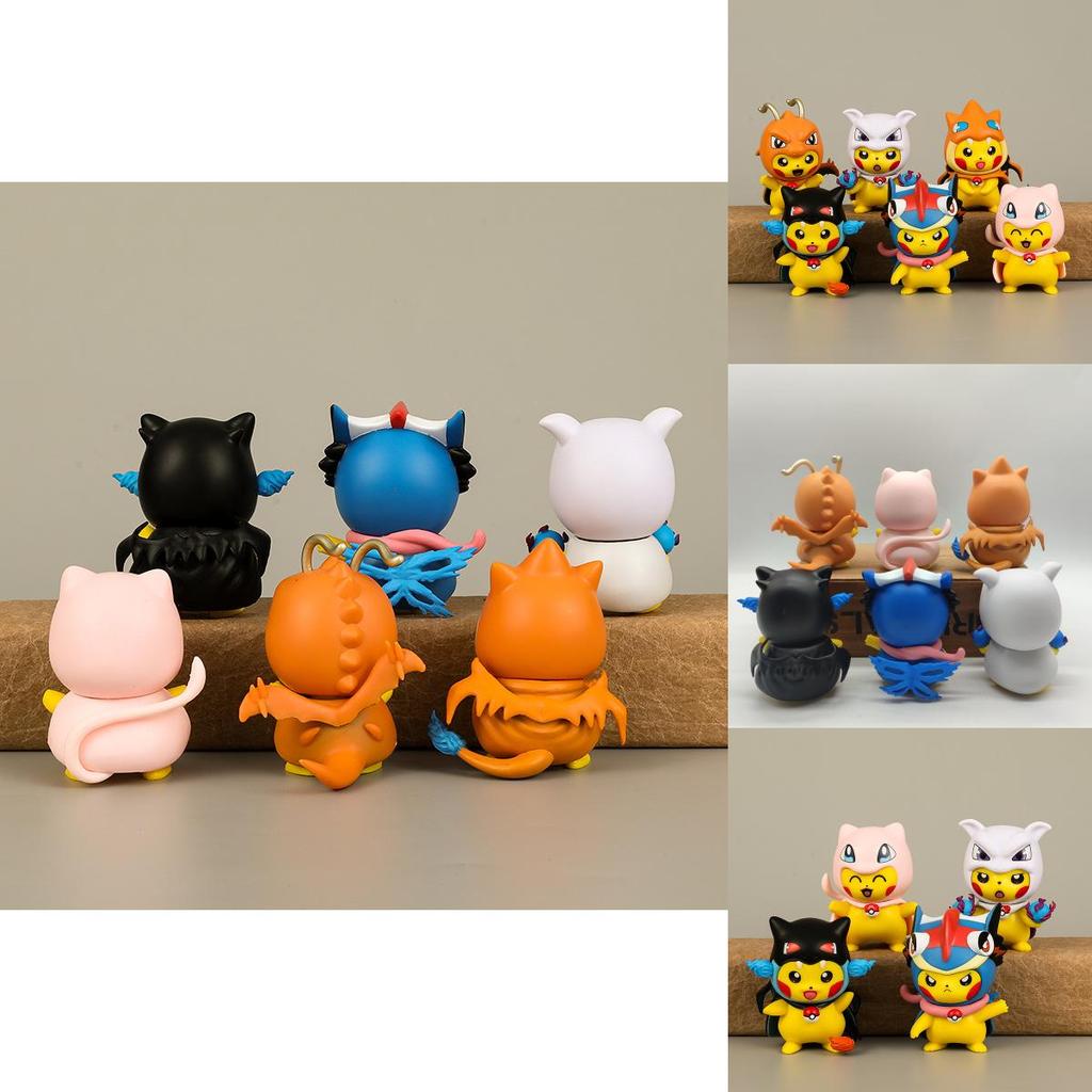 Cute Pikachu Figure Set Collectible Pokemon Pvc Miniatures For Anime Lovers