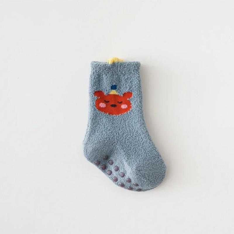 

Осенне-зимние толстые теплые детские чулки, супер мягкие средние носки для новорожденных, малышей, мальчиков и девочек, длинные носки до середины икры M