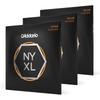 D'Addario Daddario Electric Guitar Strings NYXL Regular Light .010-.046 NYXL1046-3P 3 Set Pack [D...
