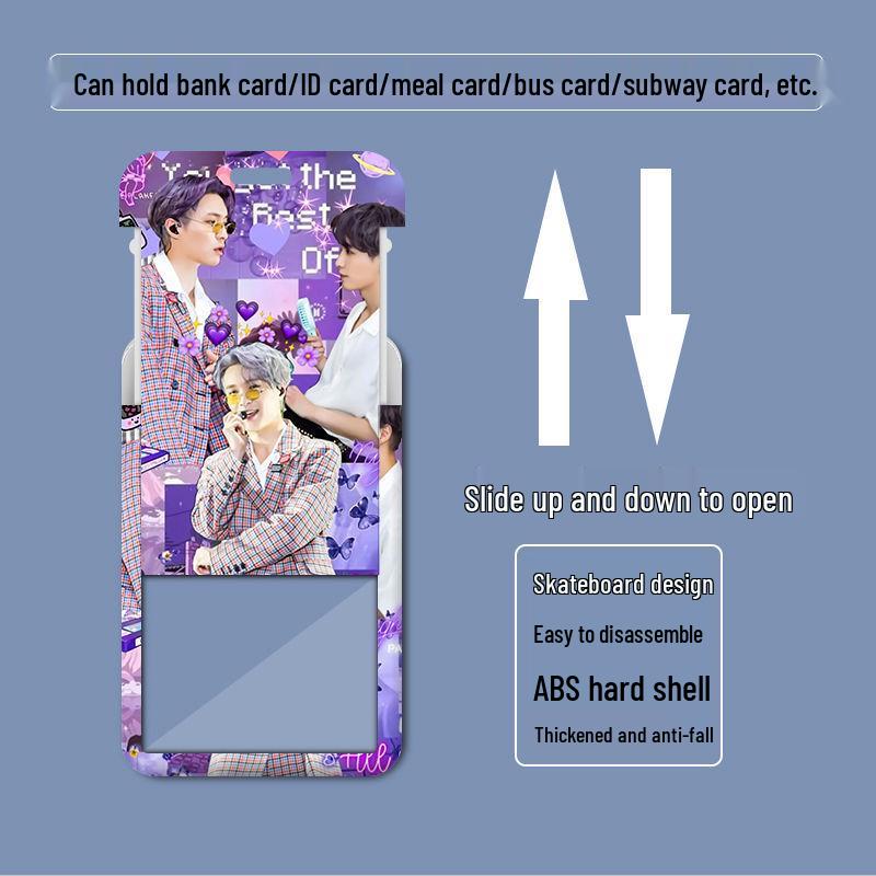 Zhang Yixing Plastic Sliding Cover ID and Access Card Holder for Students and Professionals
