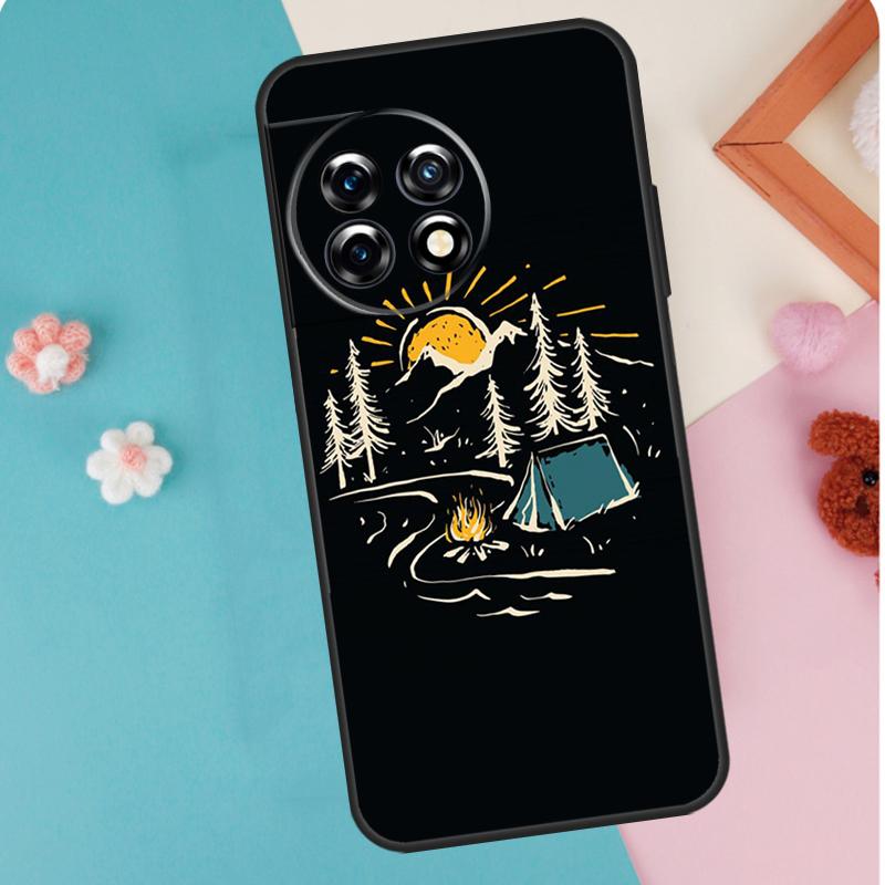 Nature Camping Art Case For OnePlus 11 12 13 15 13R 12R 10R 8T 10T 9 10 Pro Nord 5 CE 4 3 2 Lite N20 N30 Cover