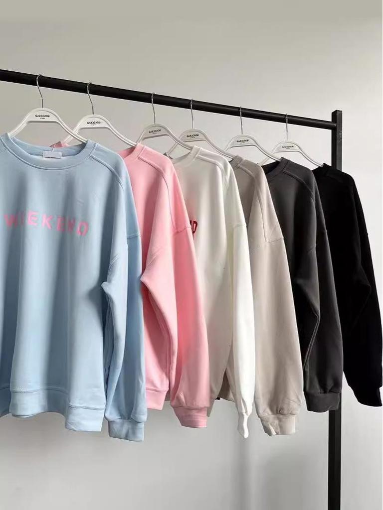 European & American Women's Casual Printed Thick Long Sleeve Sweatshirt (2024 Collection)