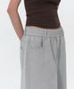 Musinsa Standard Woman Women'S Double Knit Denim Detail Bermuda Sweatpants [Medium Grey]