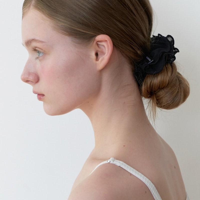 KINDABABY airy blooming scrunch - black