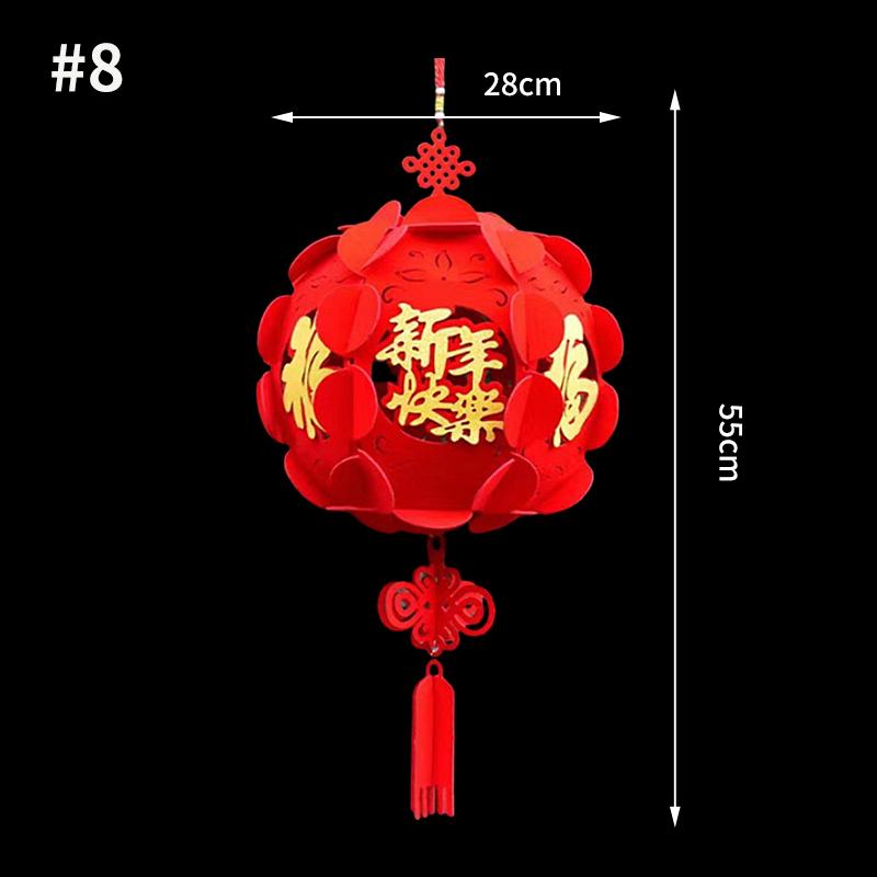 2026 Spring Festival Hanging Ornament The Year of Horse Chinese New Year Decoraitons 2026 Wall Hanging Lanterns Decor