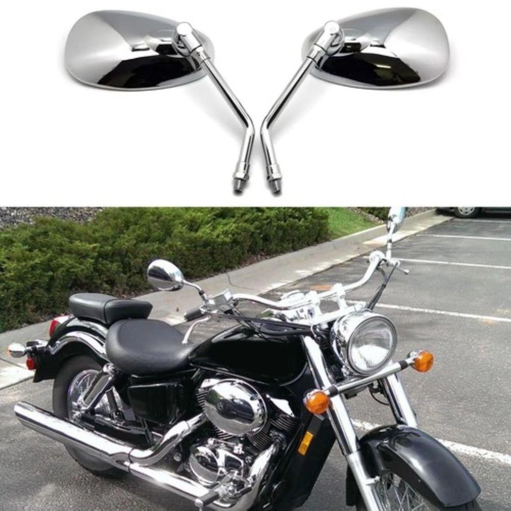 Rectangular Motorcycle Rear View Mirrors Rotatable Handle Bar End Mirror  for 10 Mm ID Handle